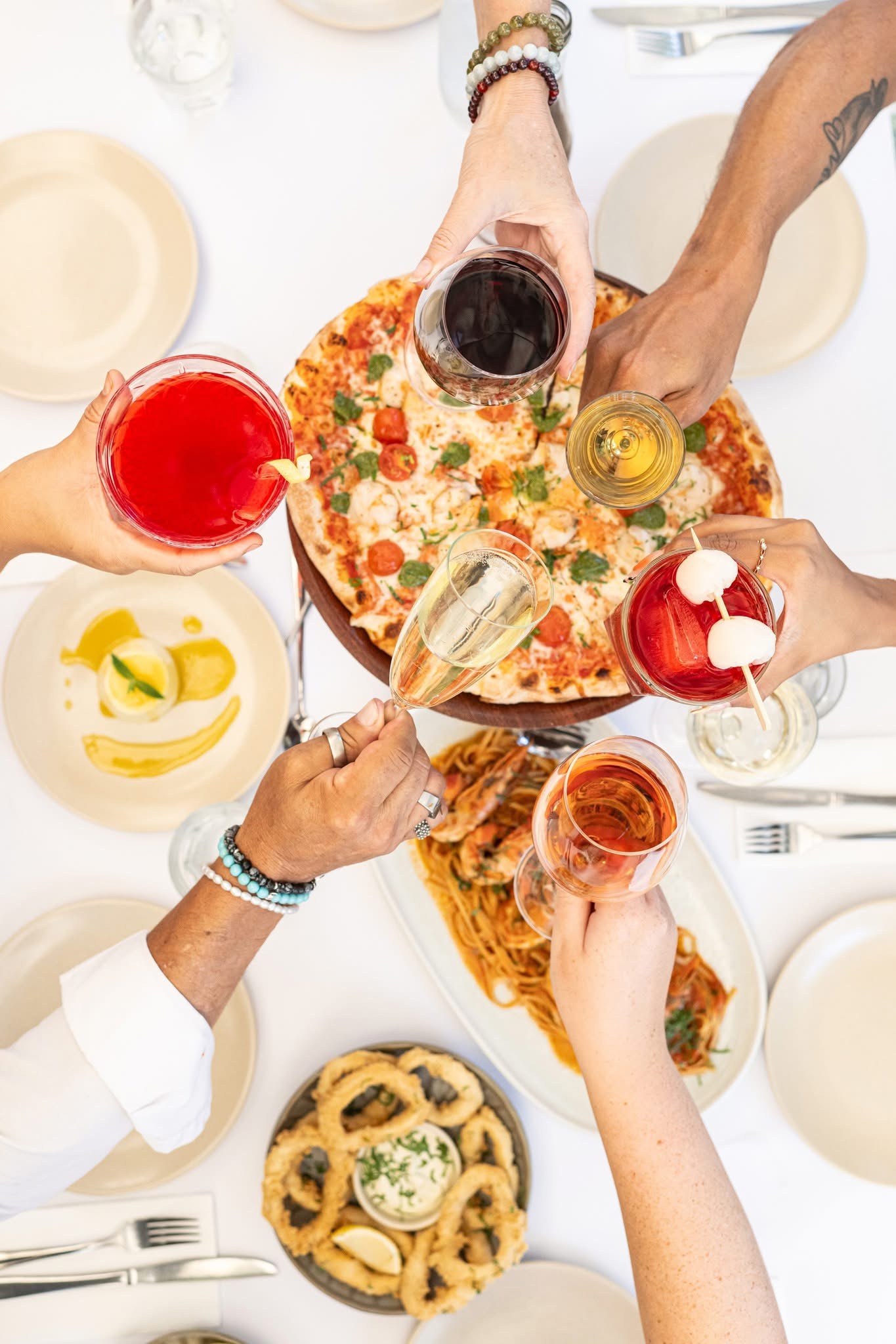 Italian banquet menu food at Andiamo Trattoria function venue