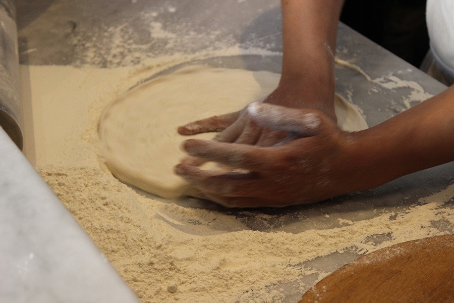 Pizza dough preparation - traditional Italian pizza making Sydney