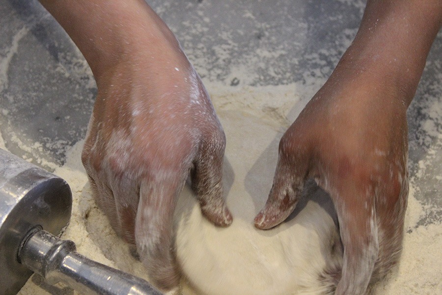 Pizza dough craftsmanship - authentic Italian stonebaked pizza