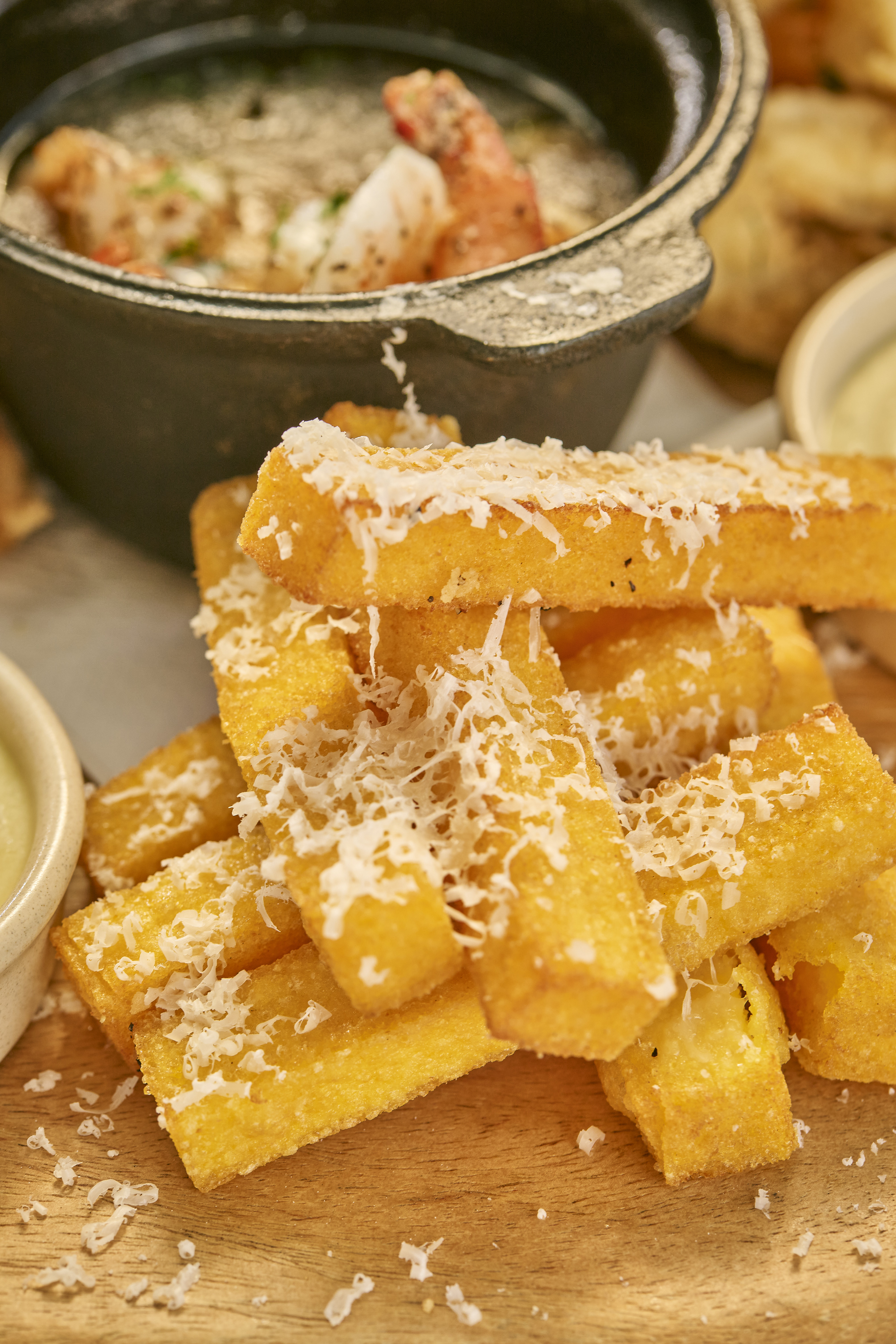 hand-cut polenta chips