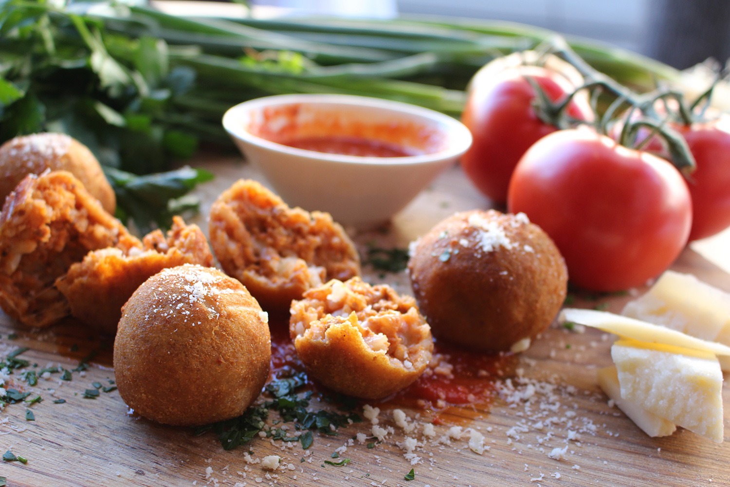 roast pumpkin arancini