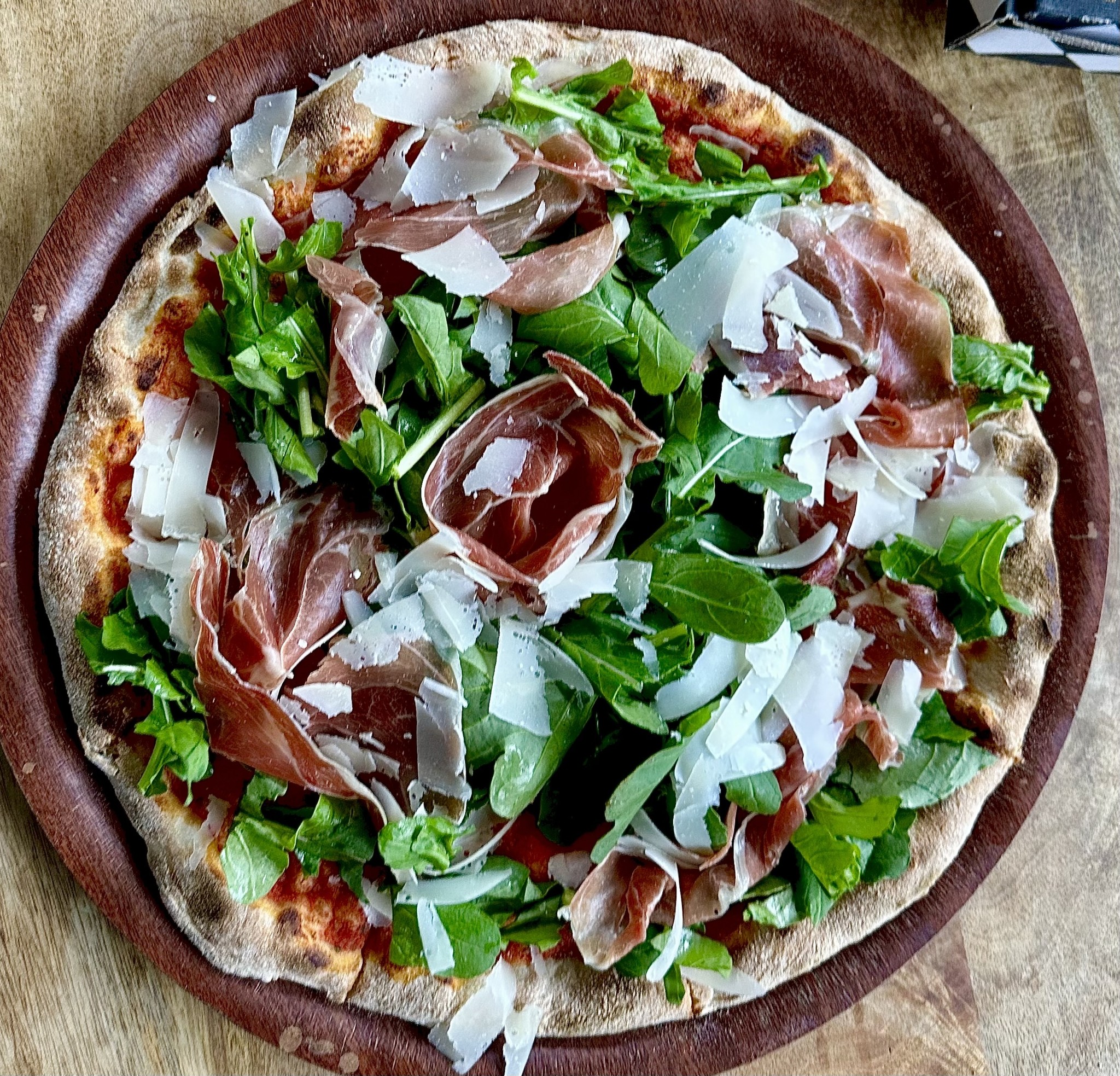 proscuitto rocket pizza