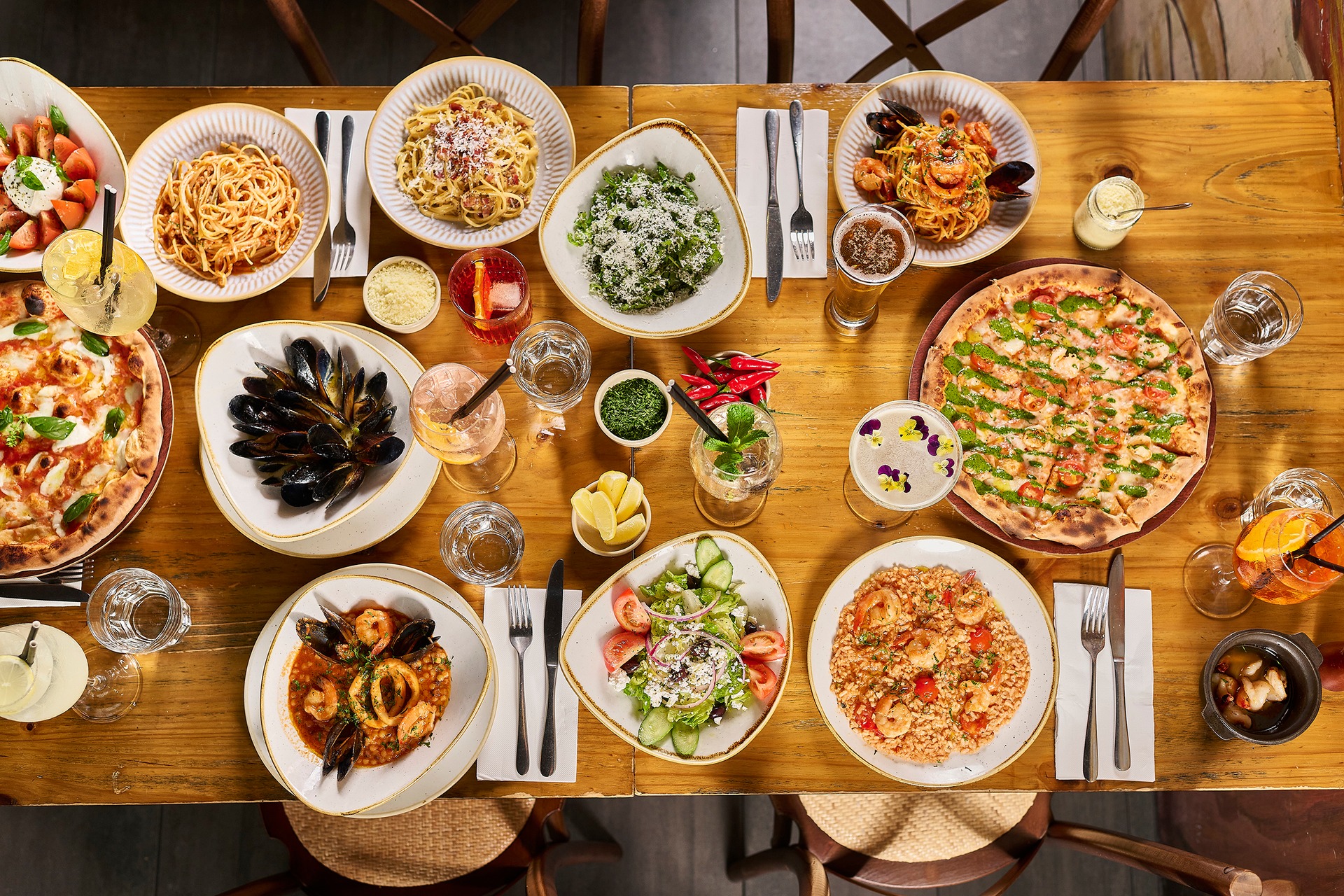Andiamo catering spread